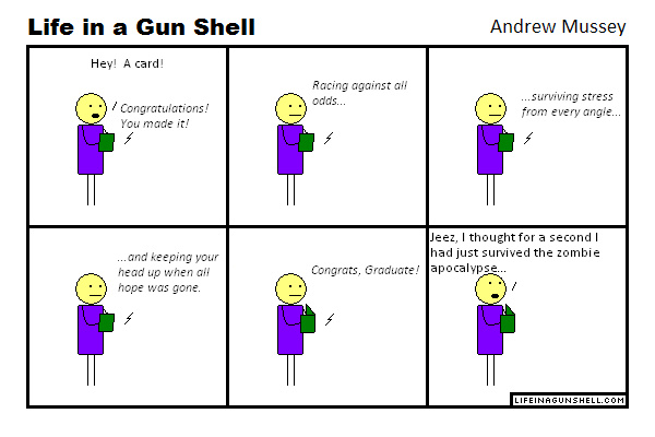 Congrats zombi... er, Graduate!